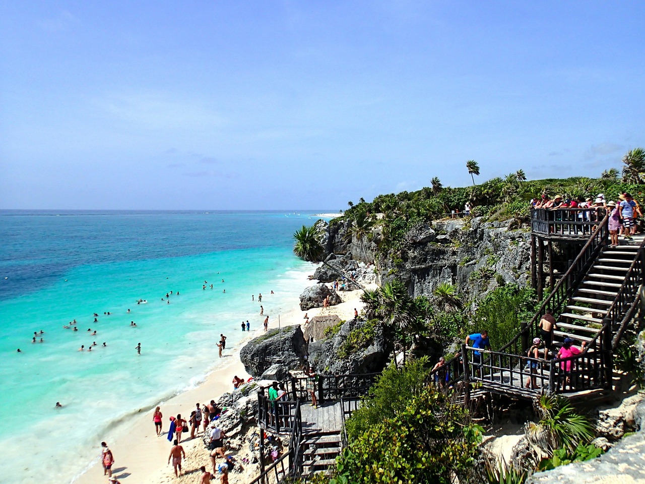 Tulum Beach Scene Tulum Beach Scene